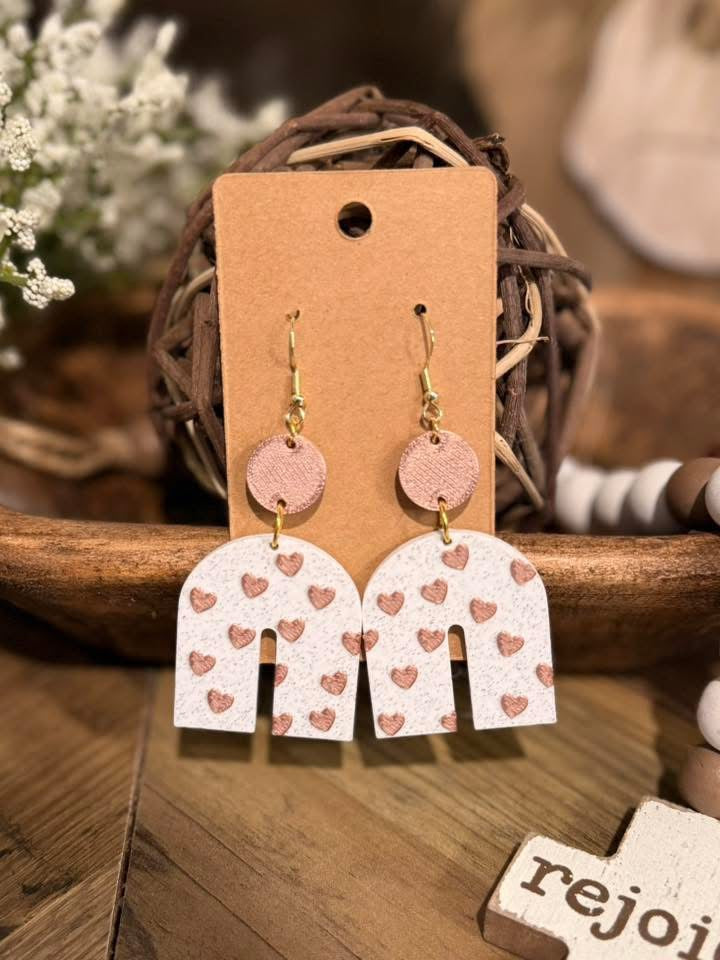 U-Shaped Heart Earrings