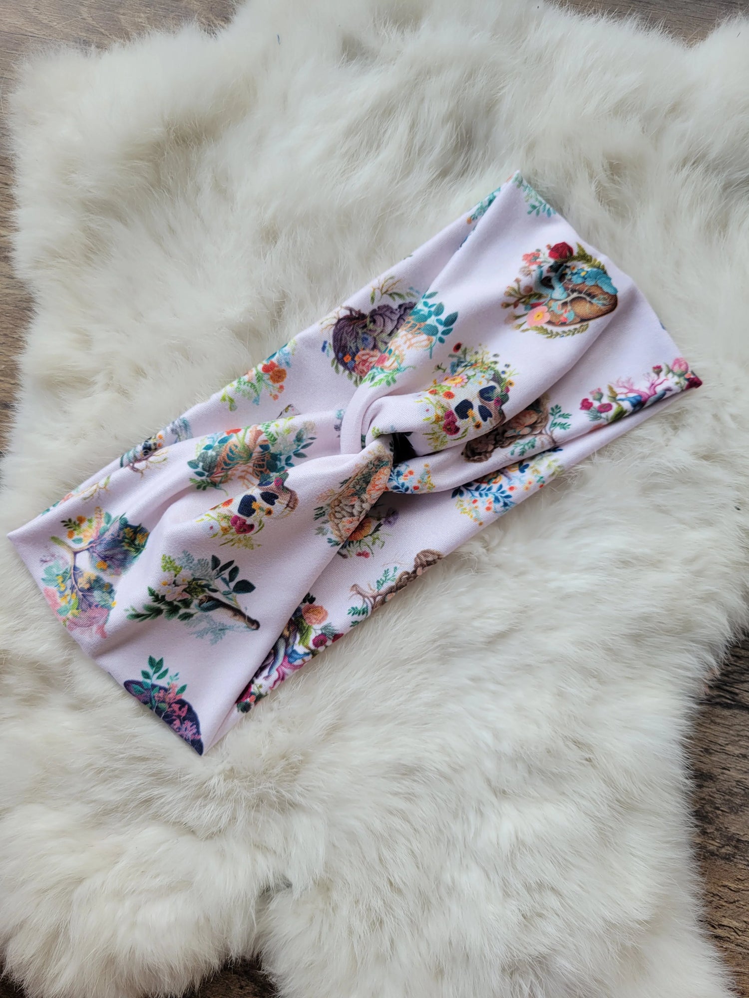 Floral Skulls Headband