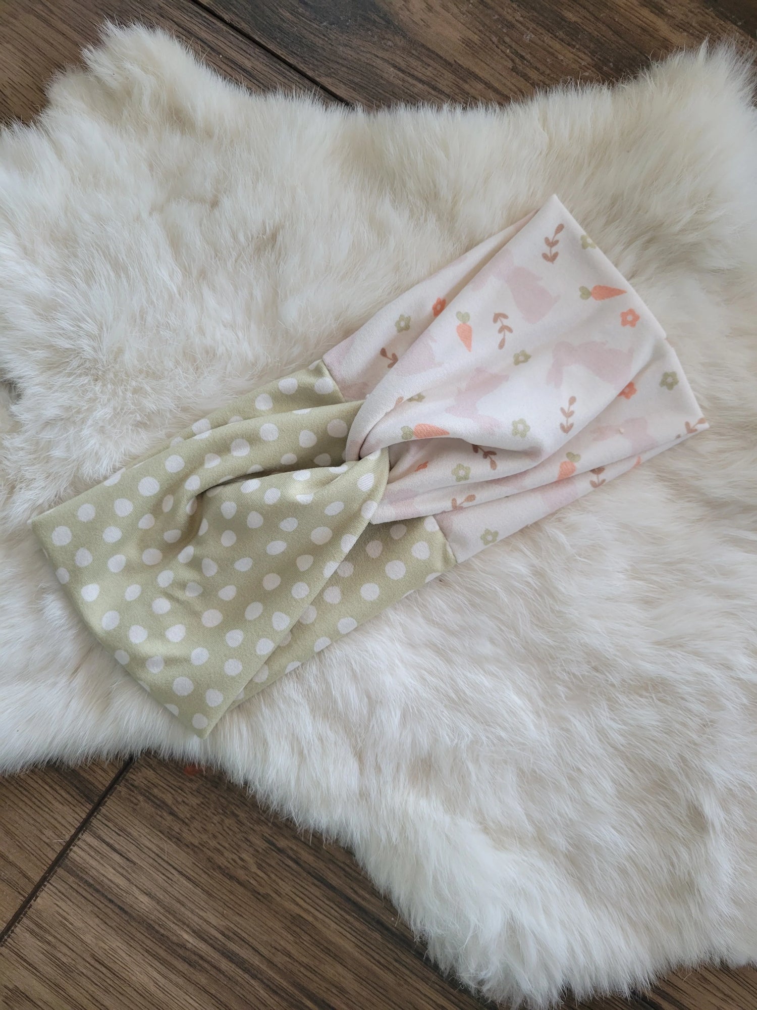 Easter Green Plaid Headband