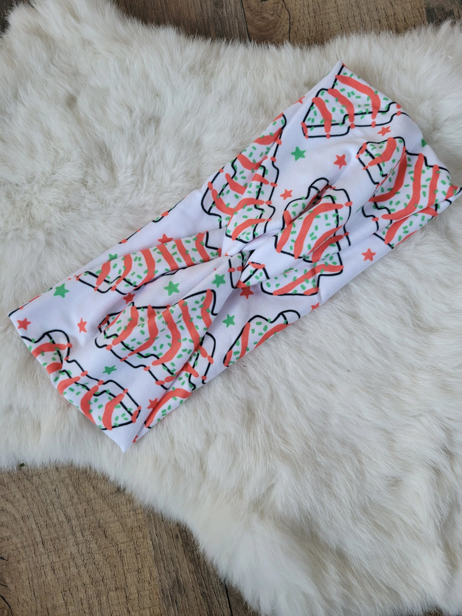 308. Christmas Cake Headband