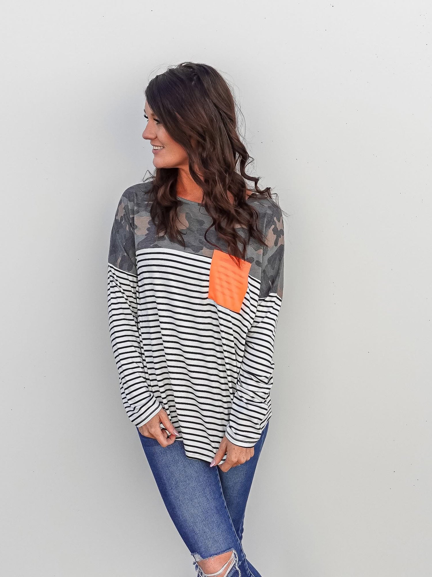 Camo Stripe Dream Top