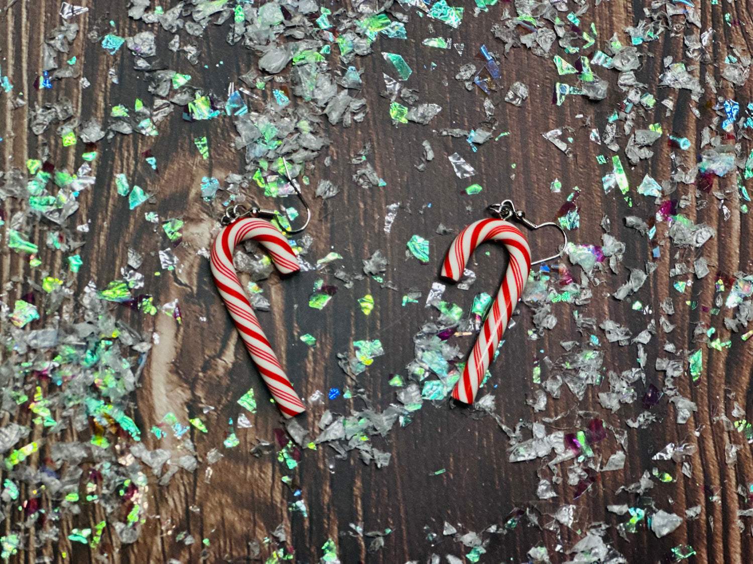 460. Candy Cane Earrings