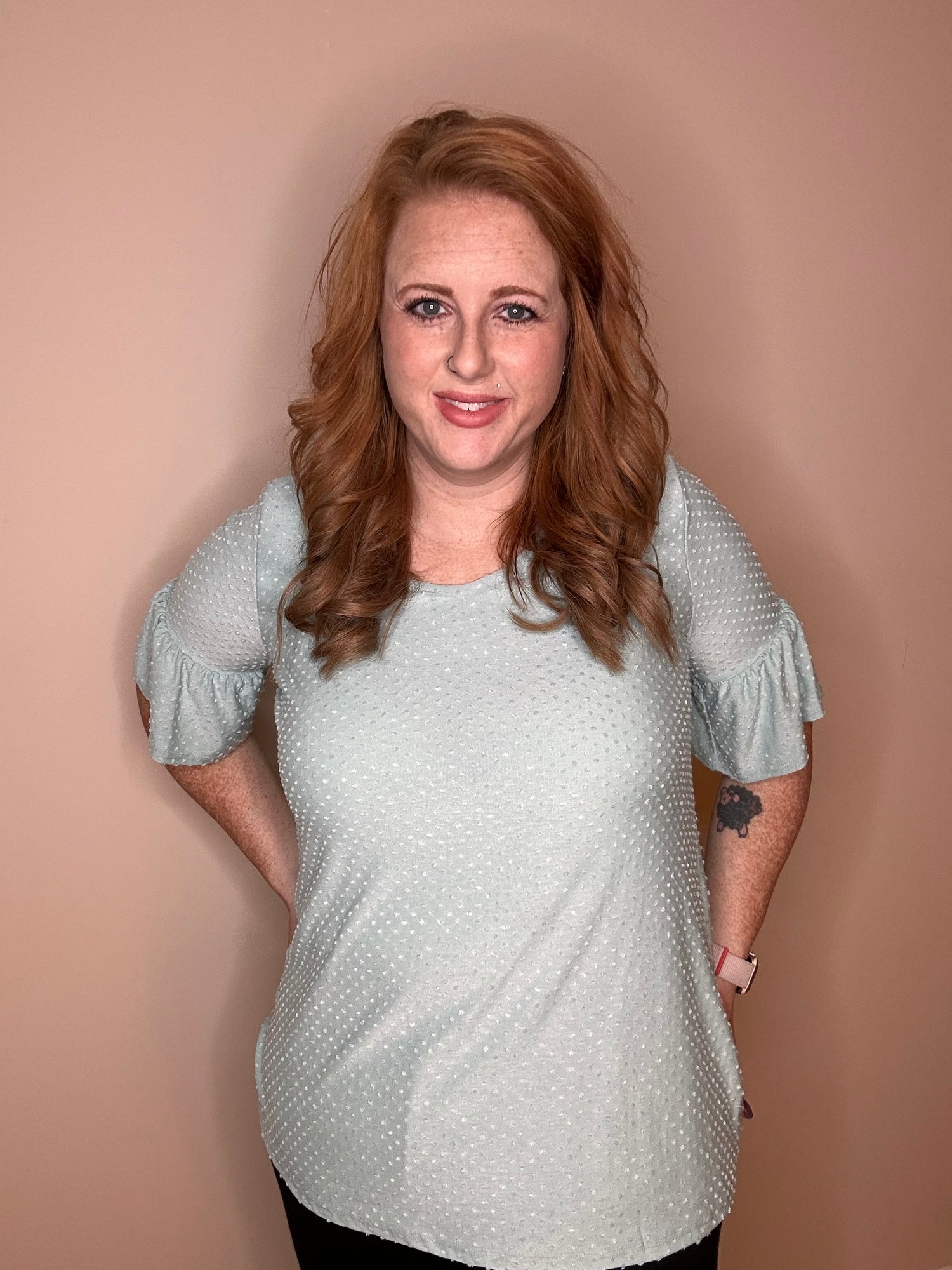 Downright Darling Sage Top