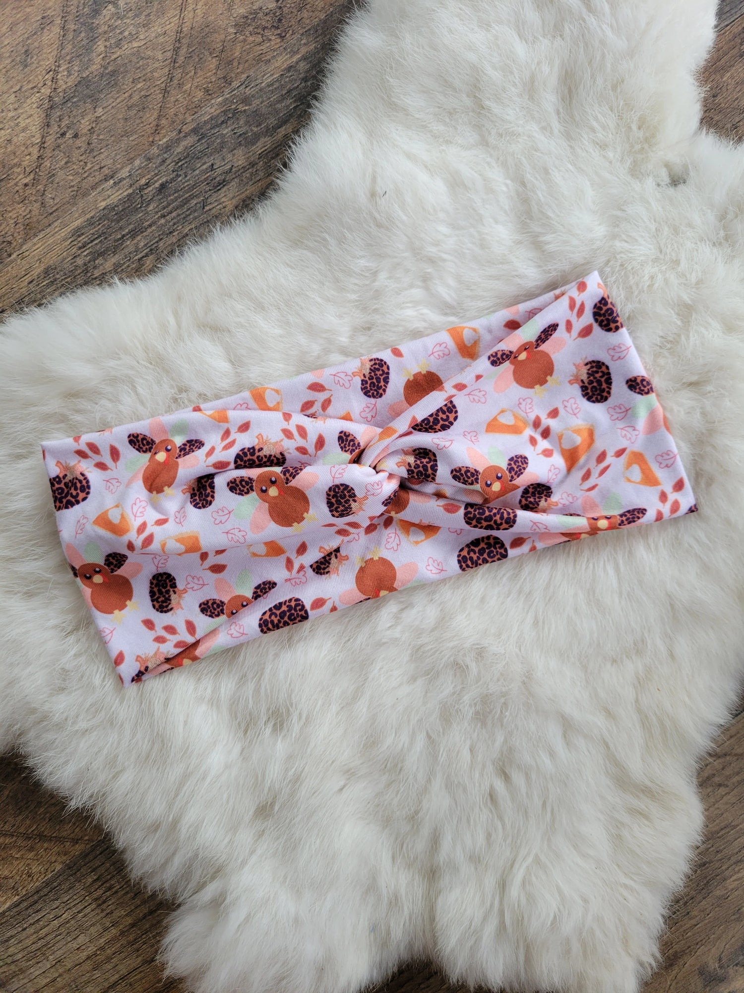 409. Turkey and Pumpkin Headband