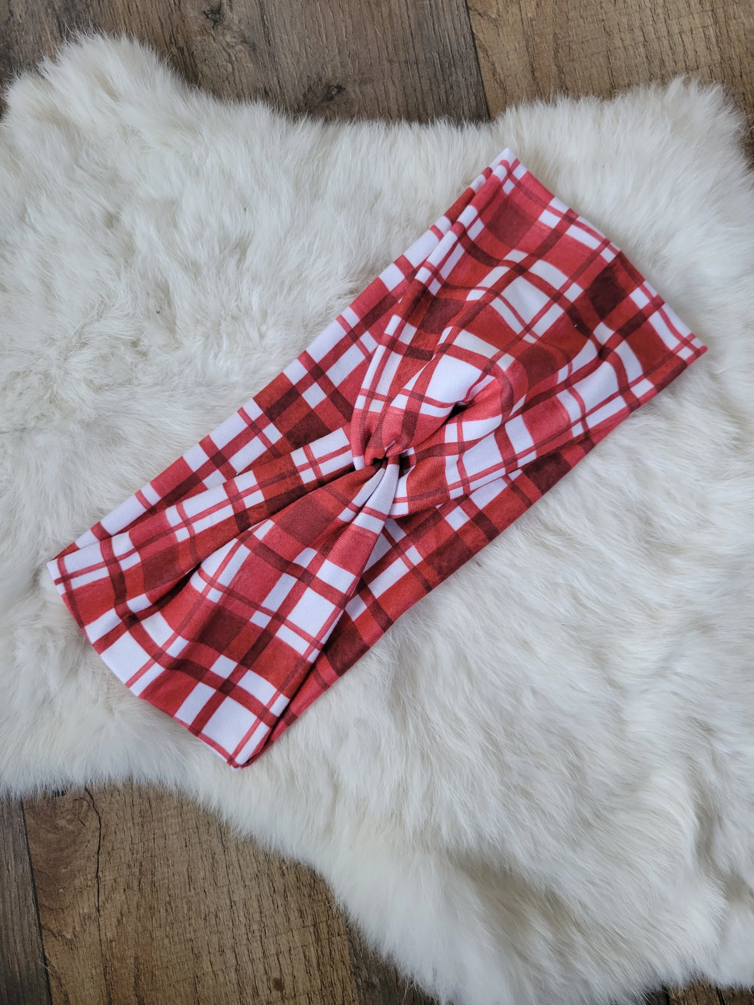 324. Plaid Christmas Headband