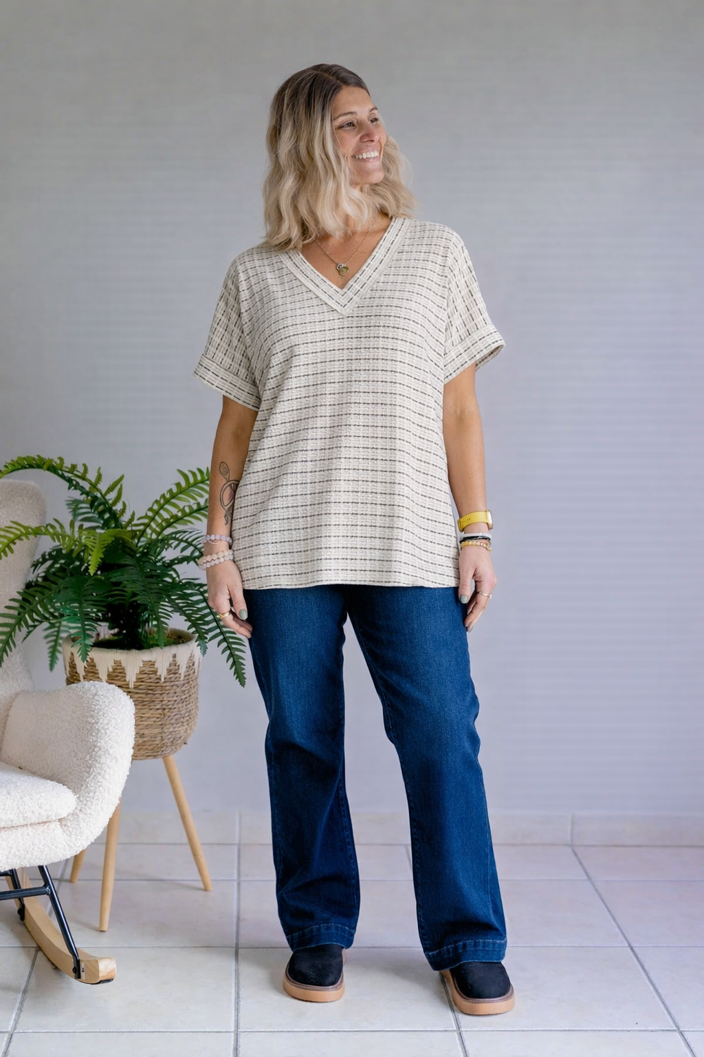 Ash & Light Knit Top