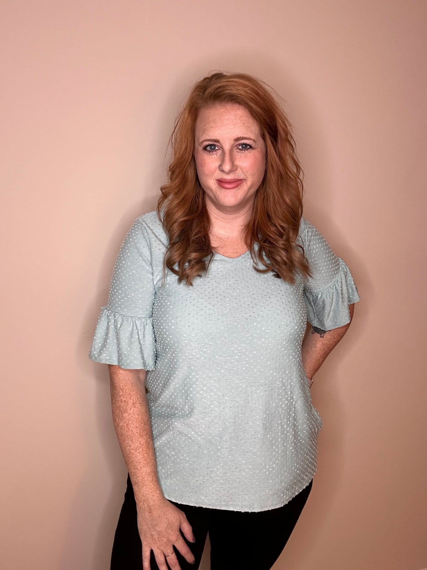 Downright Darling Sage Top