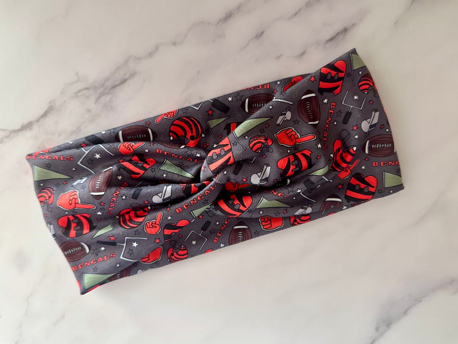 212. Cincinnati Football Headband