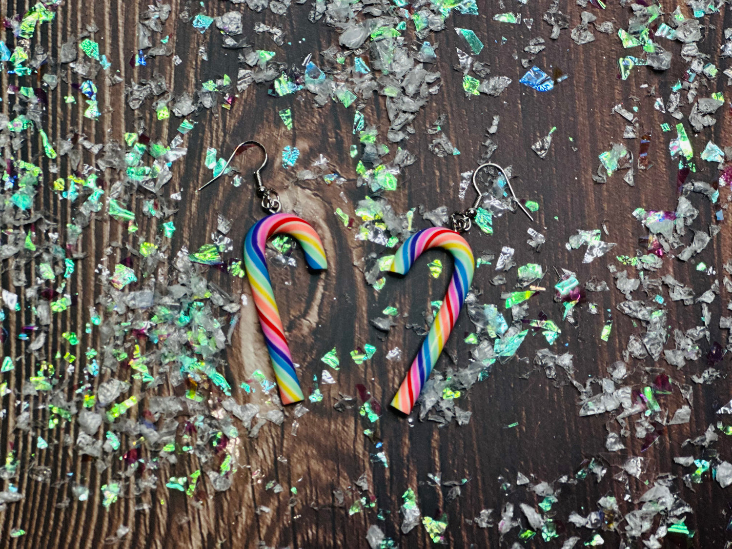 459. Candy Cane Earrings