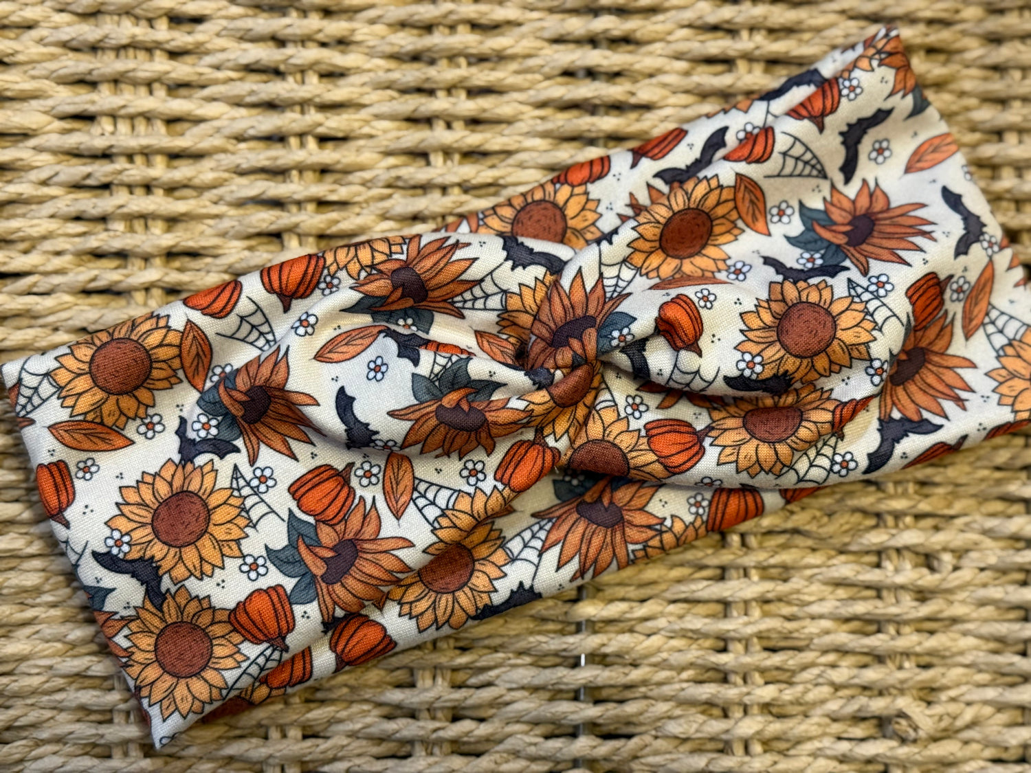 Bats and Sunflowers Headband