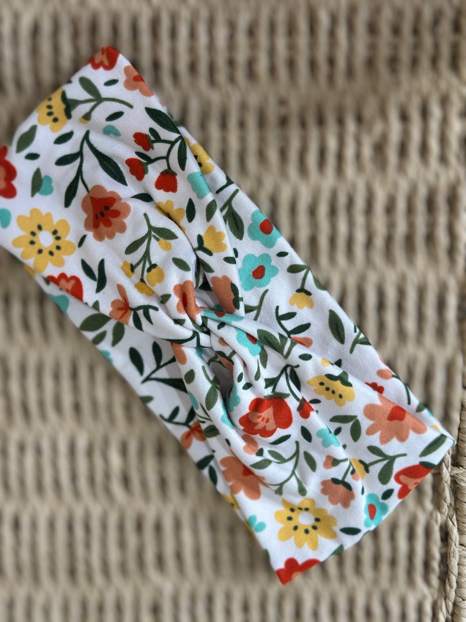 White Floral Headband