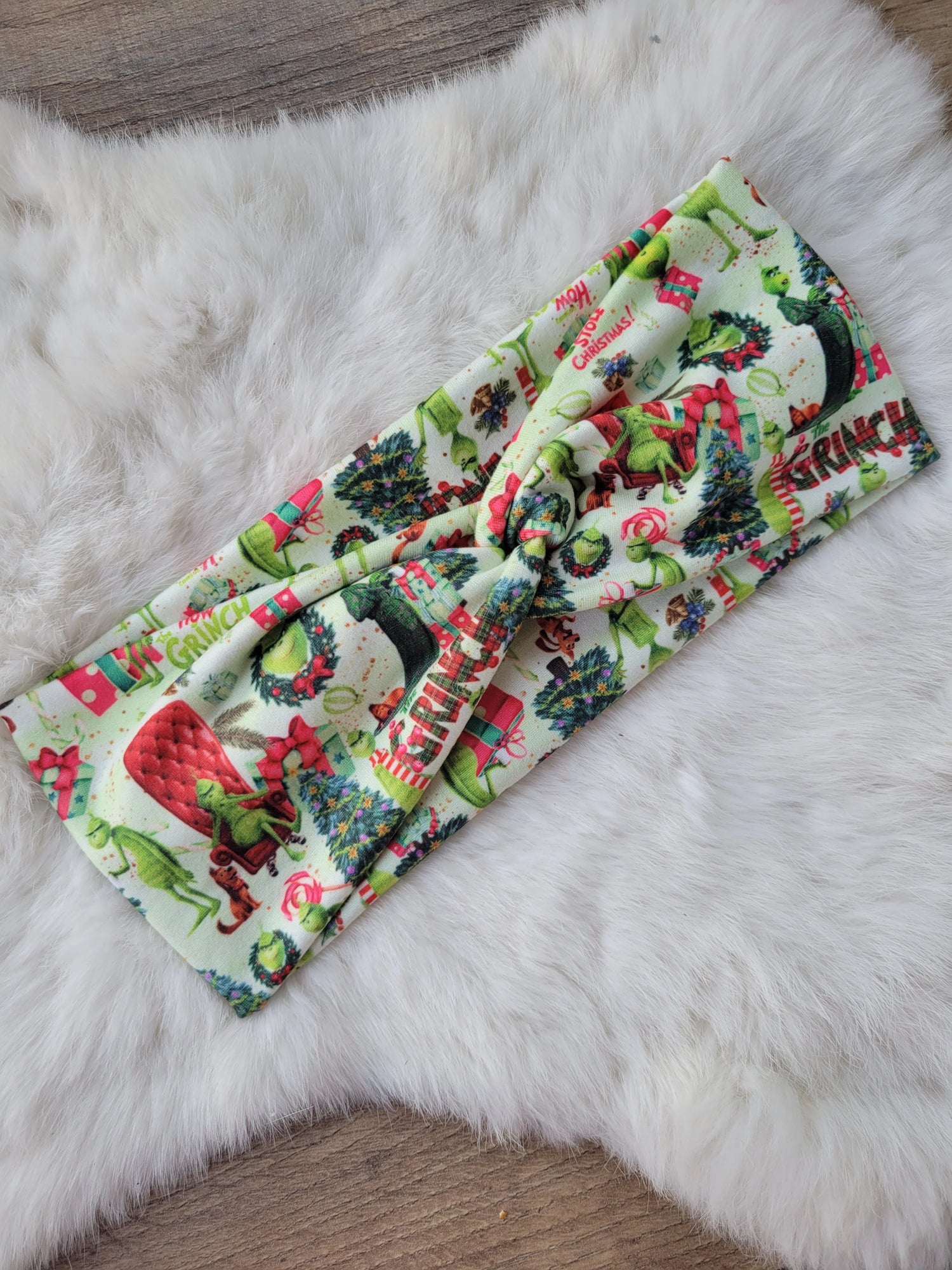 Grumpy Green Headband