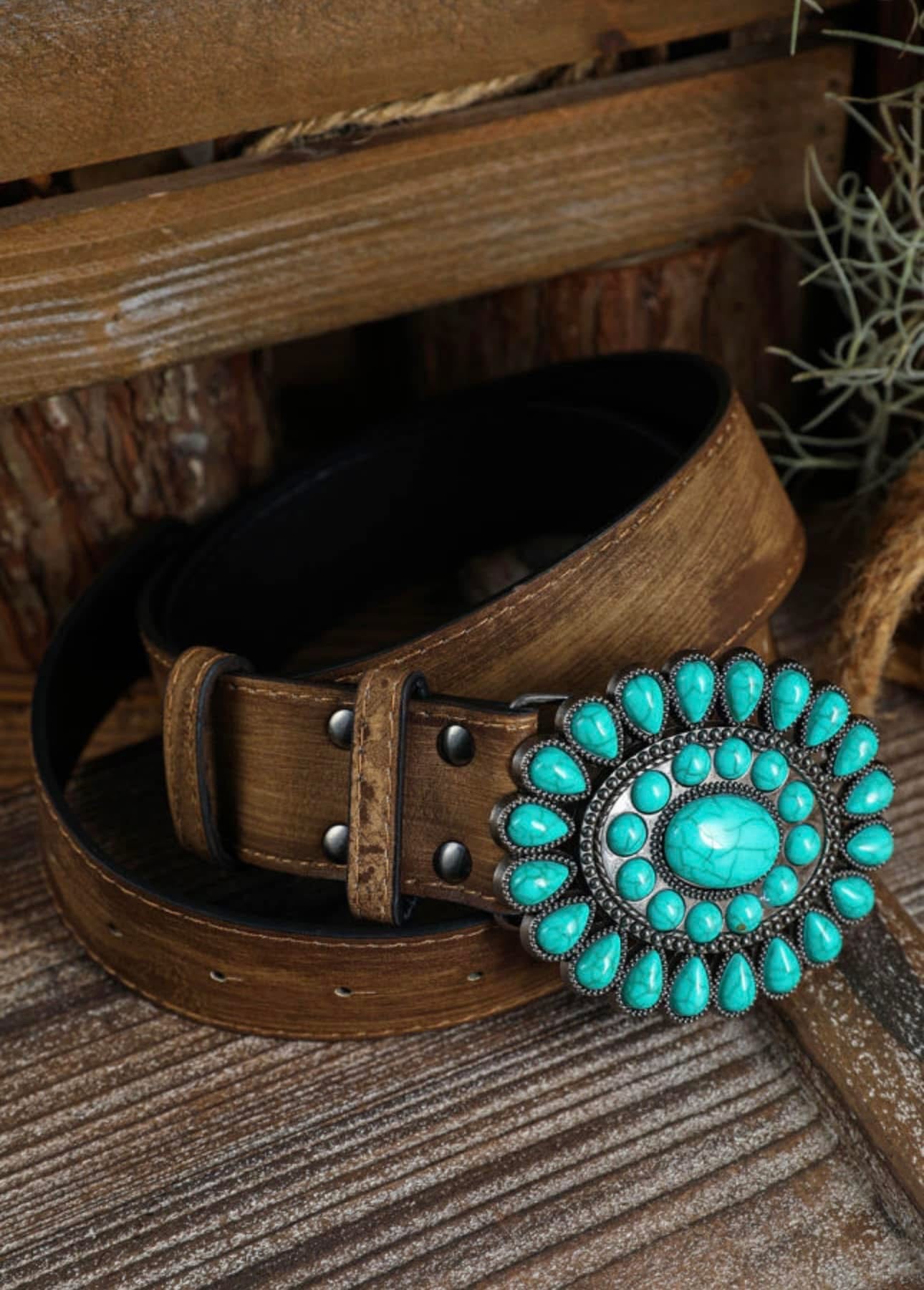 Turquoise Western Belt
