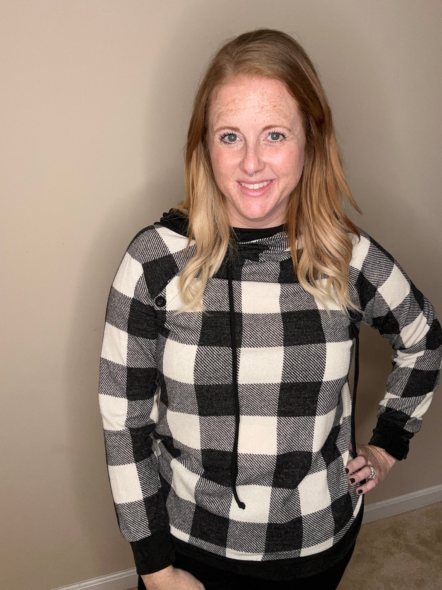 Checkered Love Hoodie