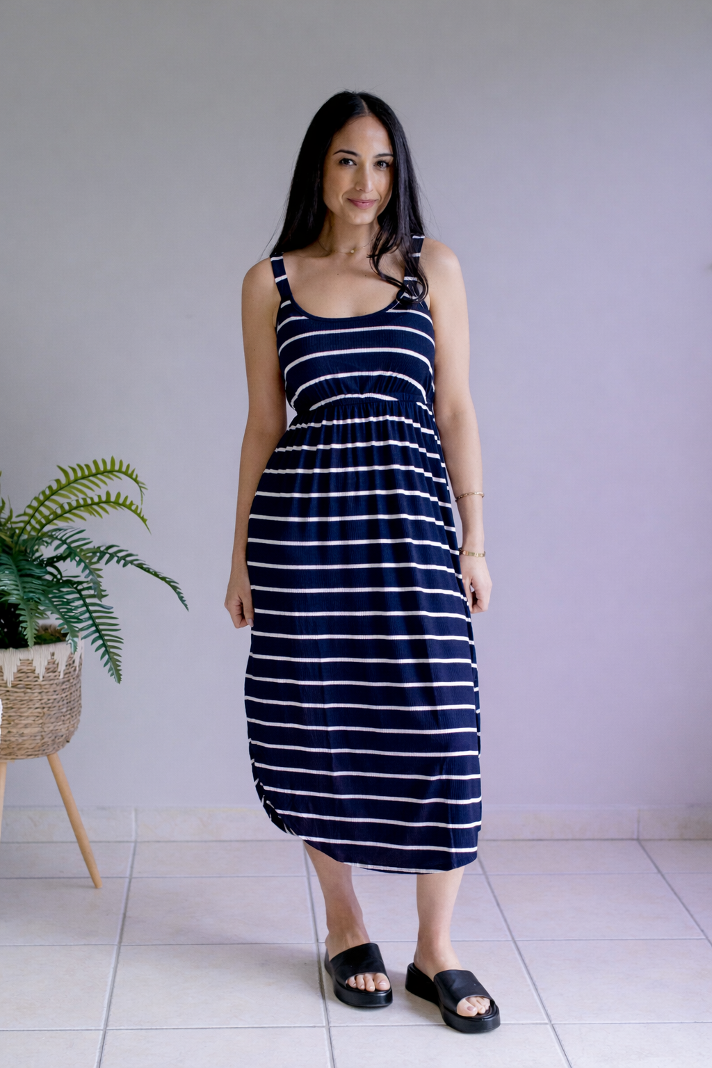 Cloudline Navy Stripe Dress