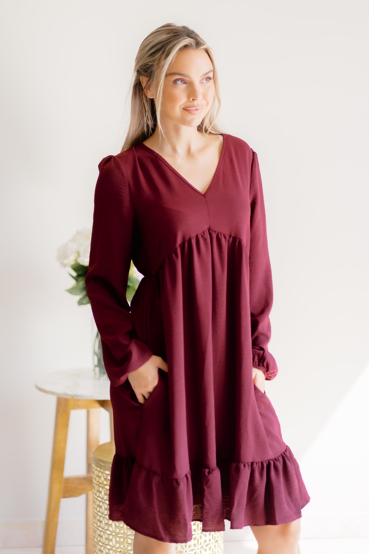 Burgundy Bliss Dress
