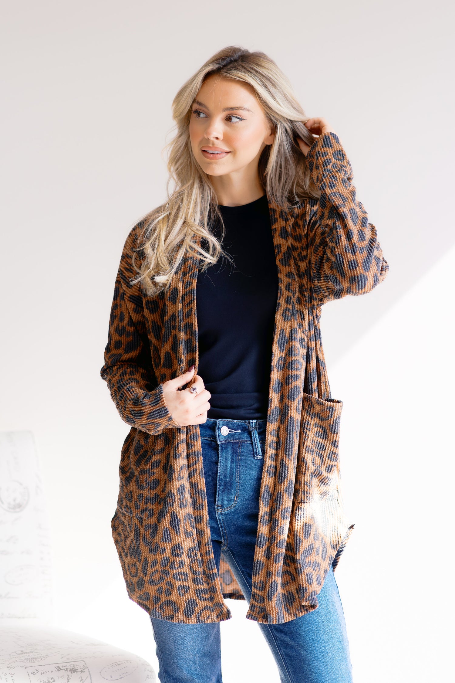 Brown Sugar Spots Cardigan