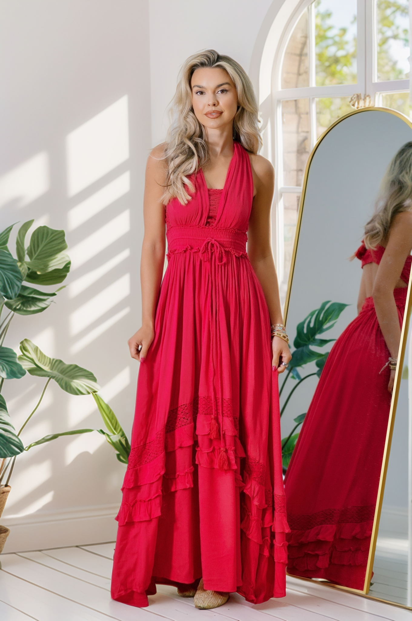 Ruffle & Radiance Maxi