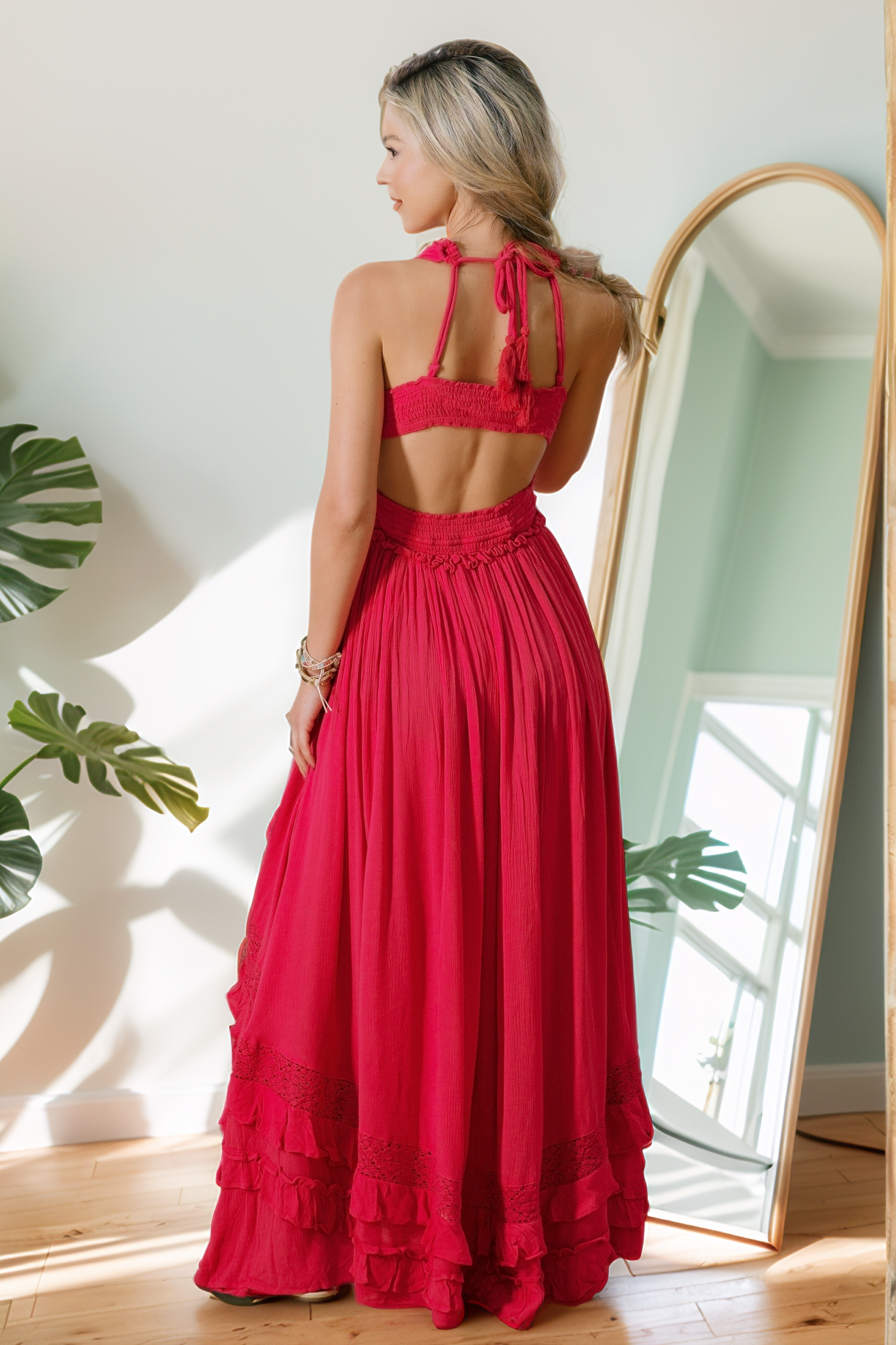 Ruffle & Radiance Maxi